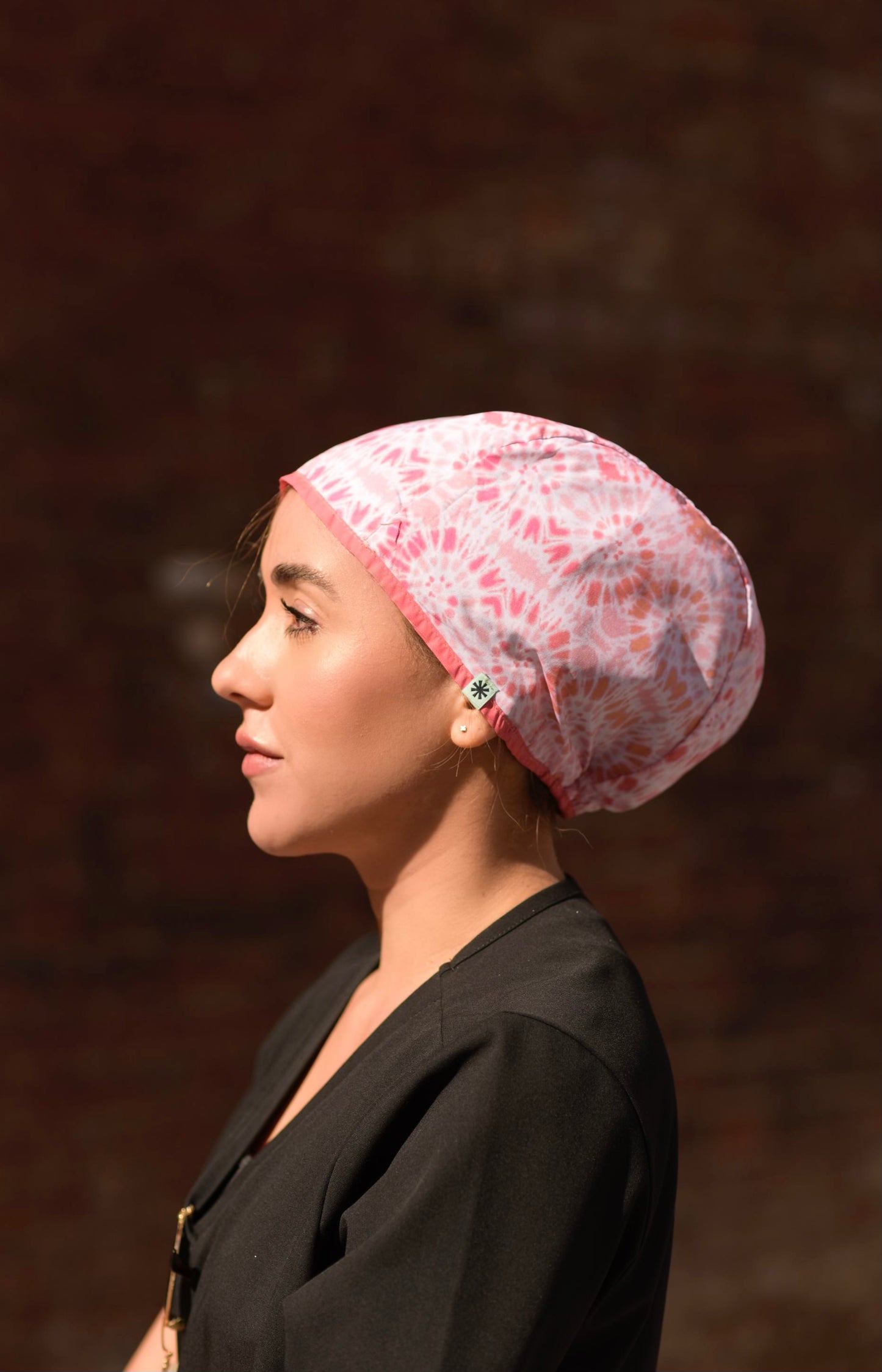 Swimmer's cap W print